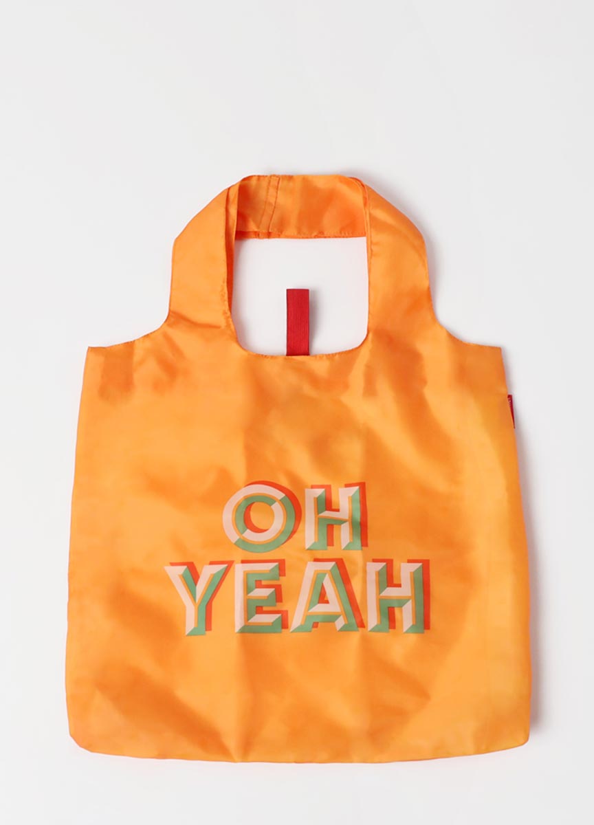 【reisenthel】逗趣字樣環保購物袋- 橘